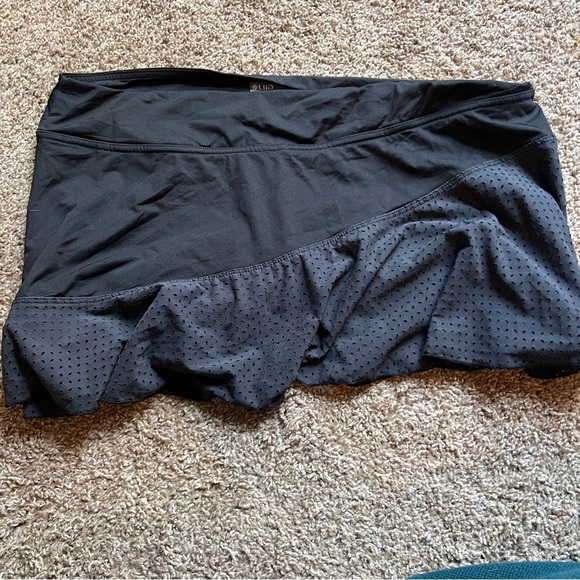 Lija Basic Tennis Multi Panel Skirt Black Pickleball XL - Picture 3 of 4